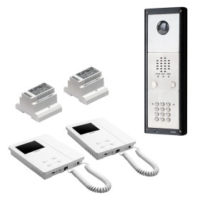 Videx CVR4KV/CL flush mount vandal resistant colour video kit with codelock with 1-12 call buttons Videx CVR4KV/CL flush mount vandal resistant colour video kit with codelock with 1-12 call buttons
